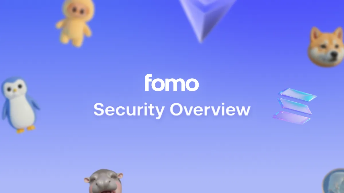 How fomo keeps your crypto secure: non-custodial smart wallet architecture, biometric security, and key sharding explained
